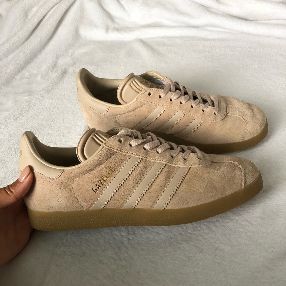 Adidas Gazelle Suede Sneakers in Blush Pink - Picture 3 of 8